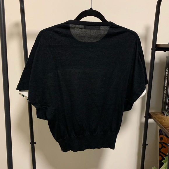 TOGA PULLA crop tee shirt with mesh - Picture 3 of 4